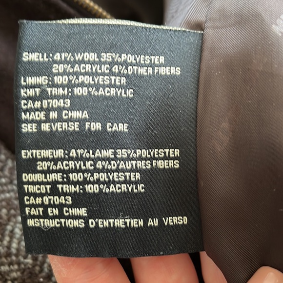 Miss Sixty belted wool coat with attached vest liner. - Picture 5 of 6